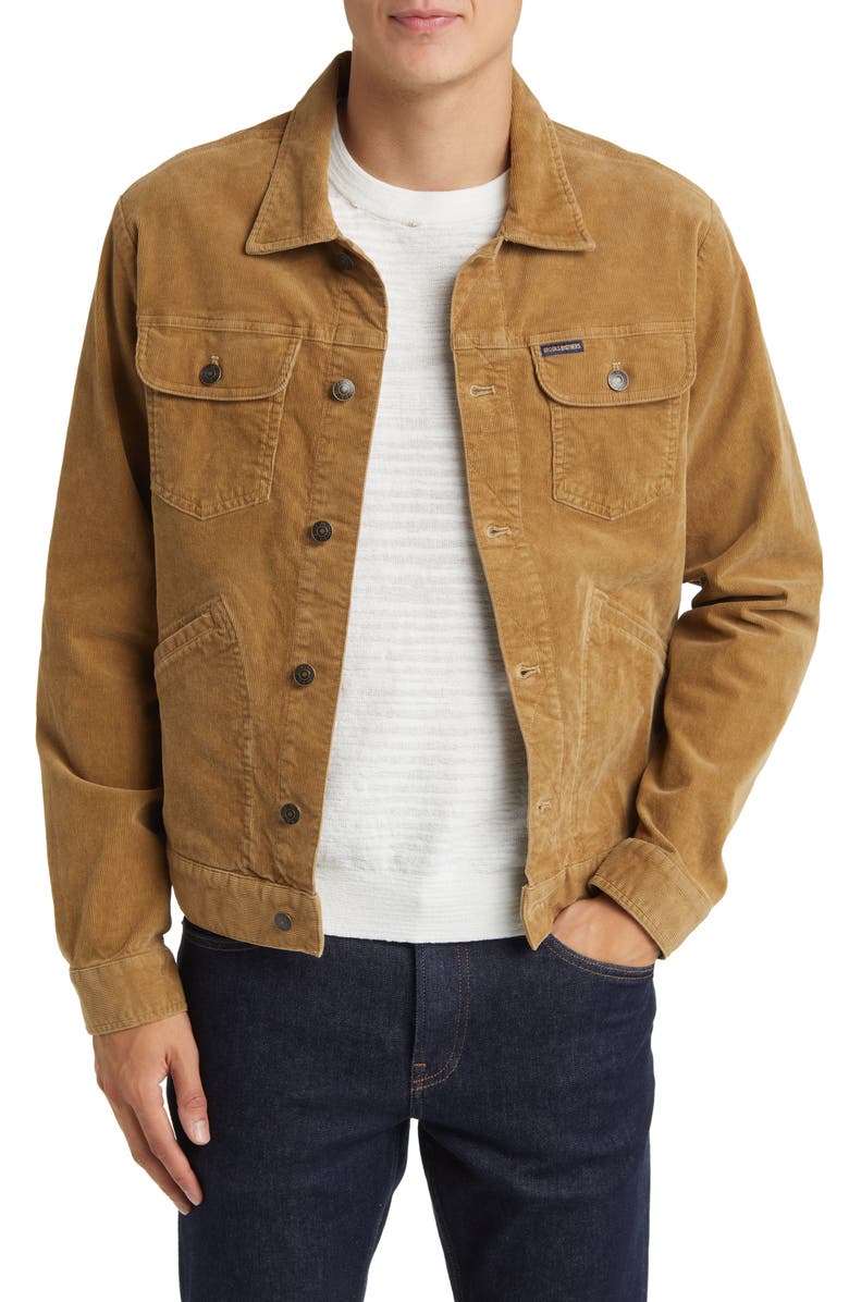 Brooks Brothers Out Corduroy Trucker Jacket, Main, color,