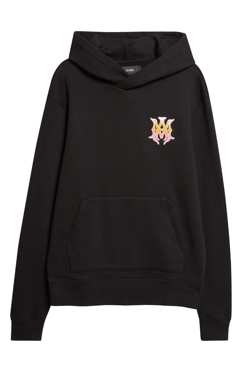AMIRI MA Surf Regular Fit Cotton Hoodie, Main, color, Black