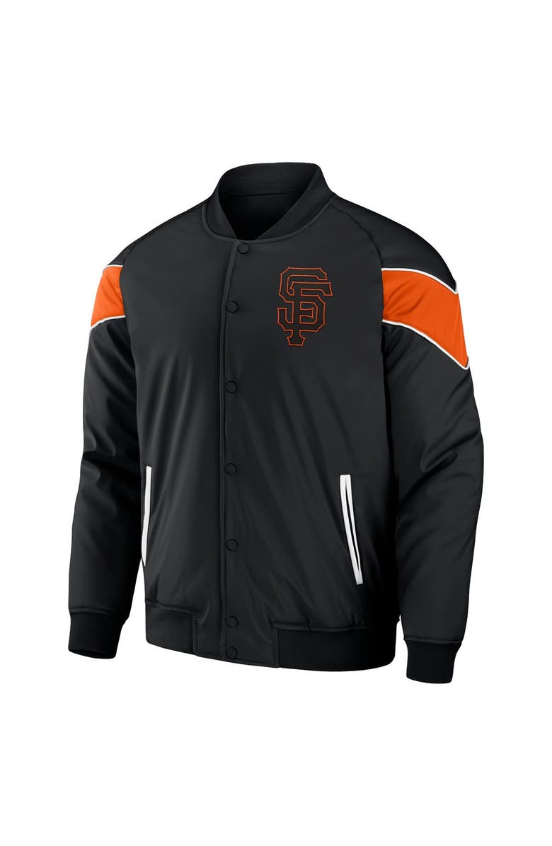 Darius Rucker Collection by Fanatics Men's Darius Rucker Collection by Fanatics Black San Francisco Giants Baseball Raglan Full-Snap Jacket, Alternate, color, 