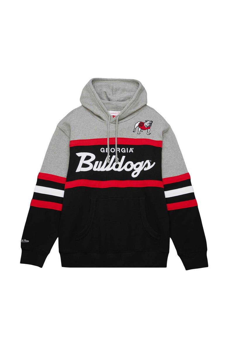 Mitchell & Ness Men's Mitchell & Ness Black Georgia Bulldogs Head Coach Pullover Hoodie, Alternate, color,