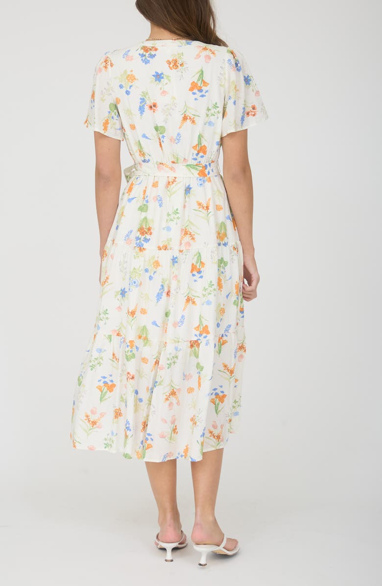 AUGUST SKY Flutter Sleeve Midi Dress, Alternate, color, 