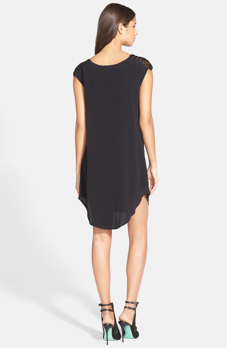 ASTR the Label ASTR Chain Shoulder Shift Dress, Alternate, color, 