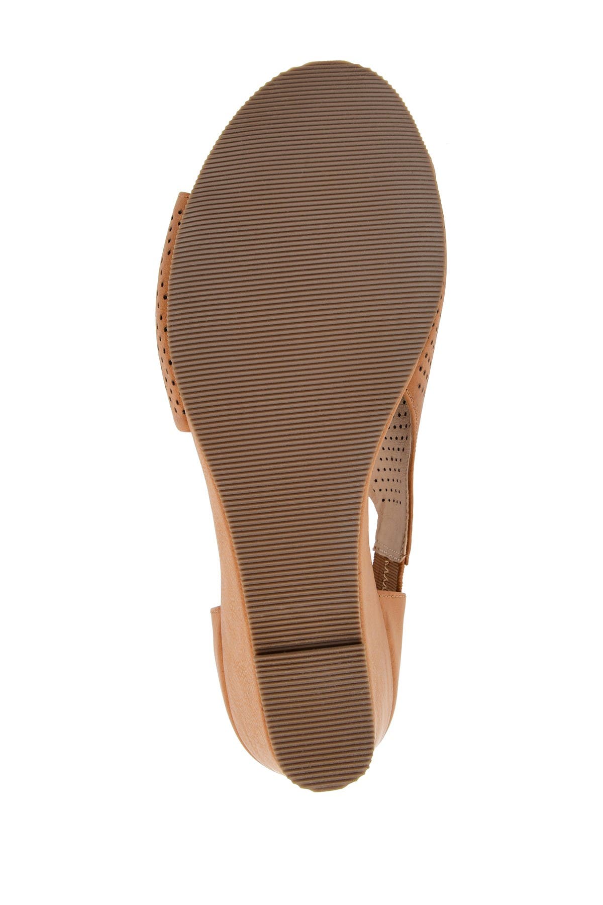 JOURNEE Aretha d'Orsay Wedge Sandal, Alternate, color, COGNAC