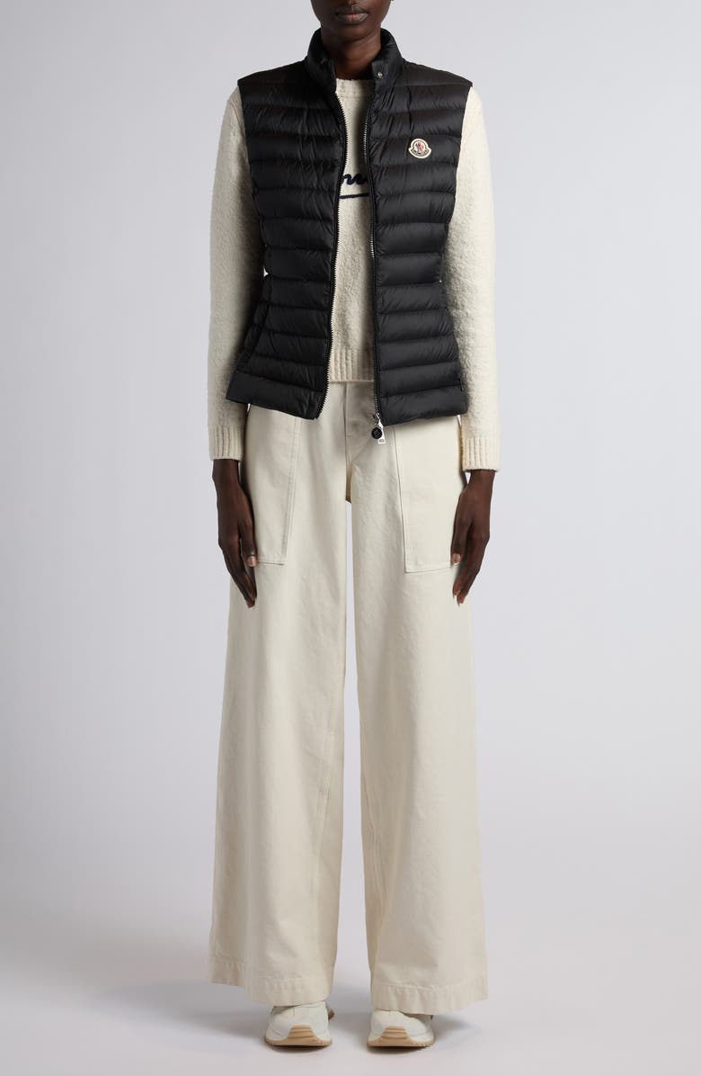 Moncler Igens Water Repellent Down Puffer Vest, Alternate, color, Black