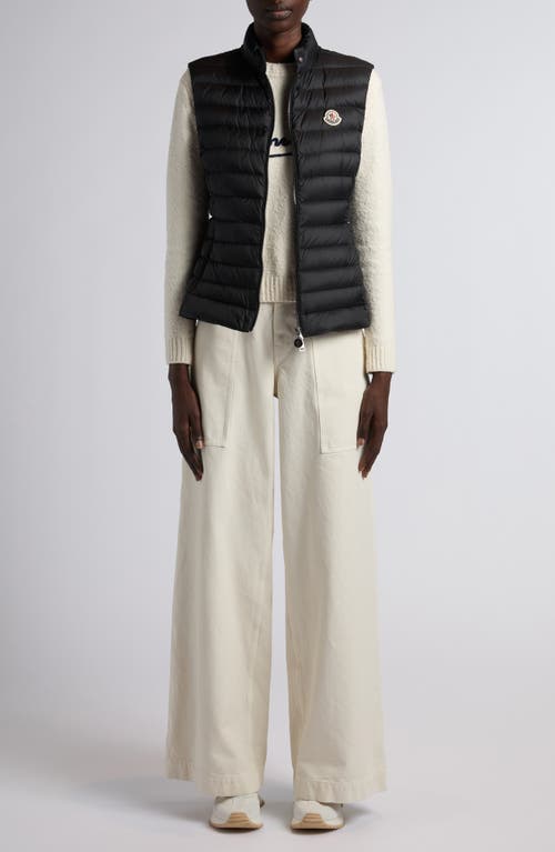 Moncler Igens Water Repellent Down Puffer Vest In Black