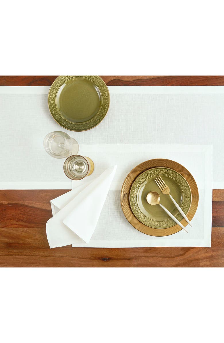 Solino Home Cotton Linen Dinner Napkins - Dru - Set of 6, 20" x 20", Alternate, color, 