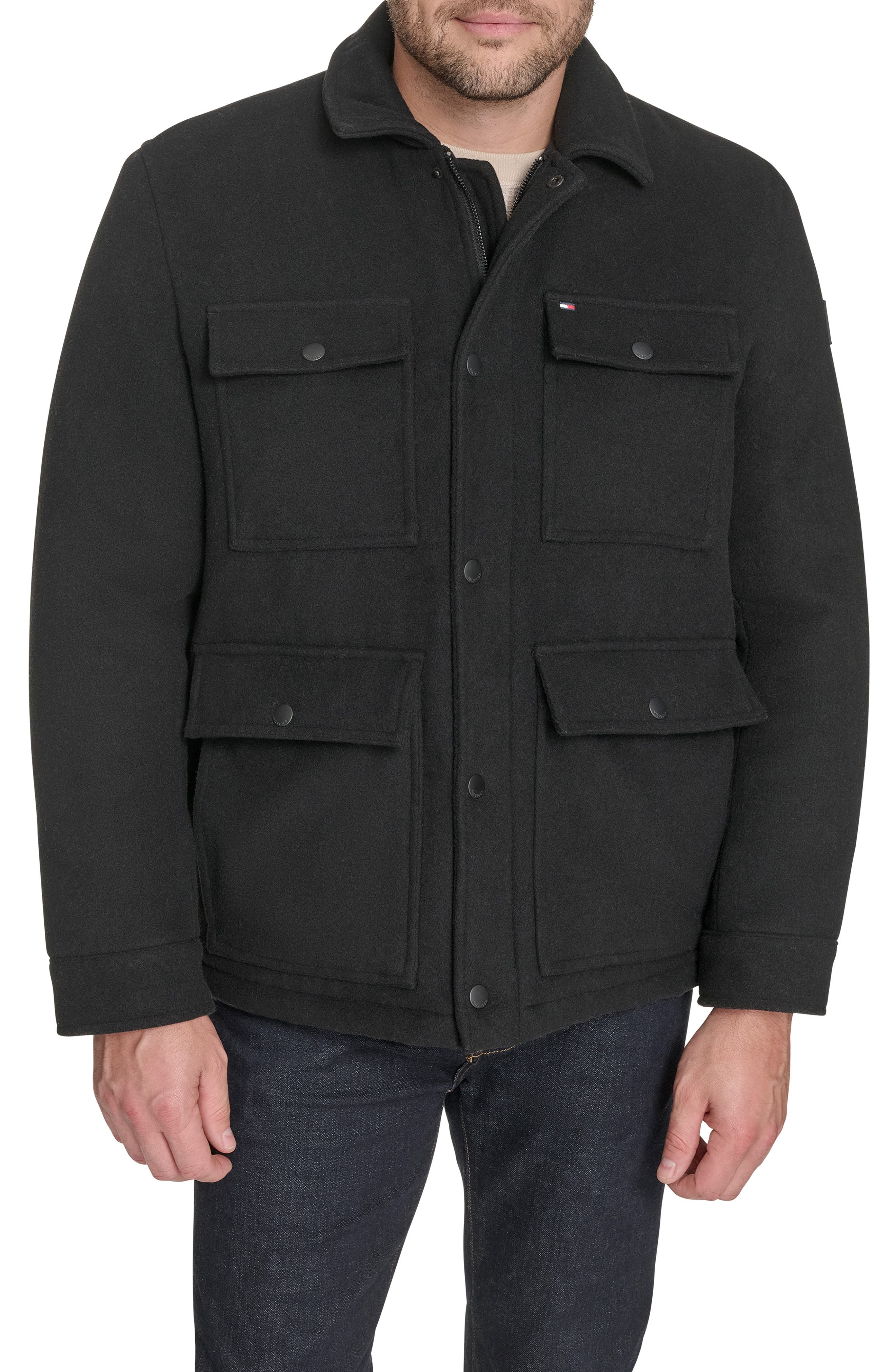 Field Jacket with Laydown Collar