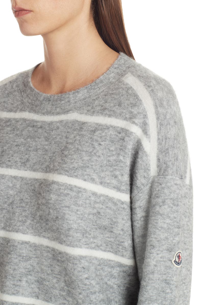 Moncler Stripe Sweater, Alternate, color,