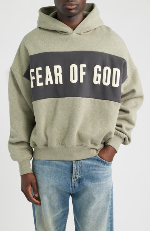 Paneled Relaxed Crop Hoodie