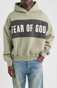 Fear of God Essentials Paneled Relaxed Crop Hoodie