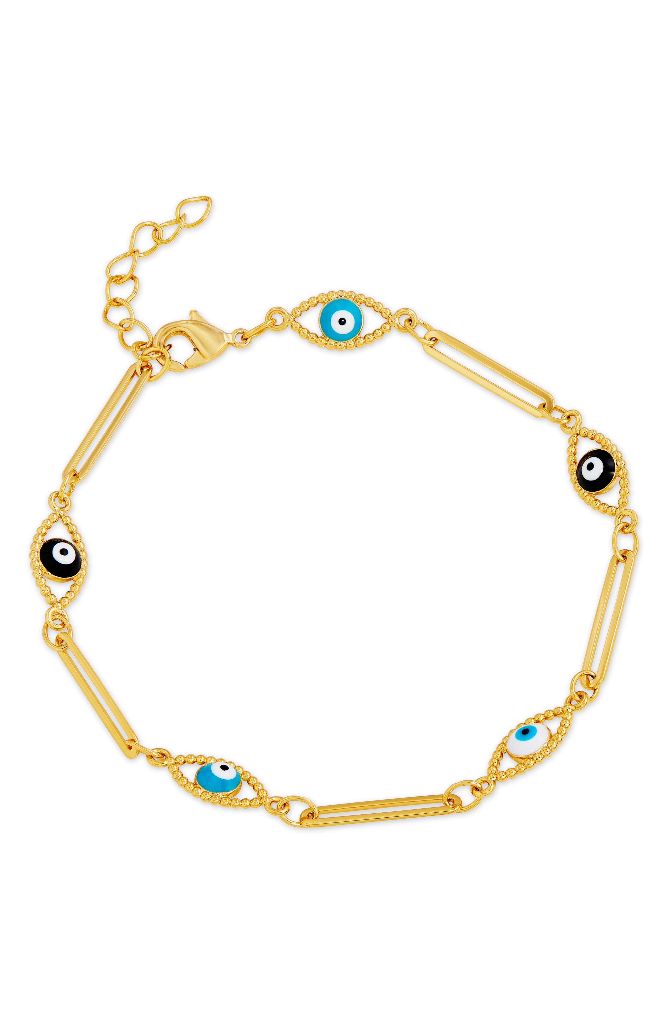 Evil Eye Bar Chain Bracelet