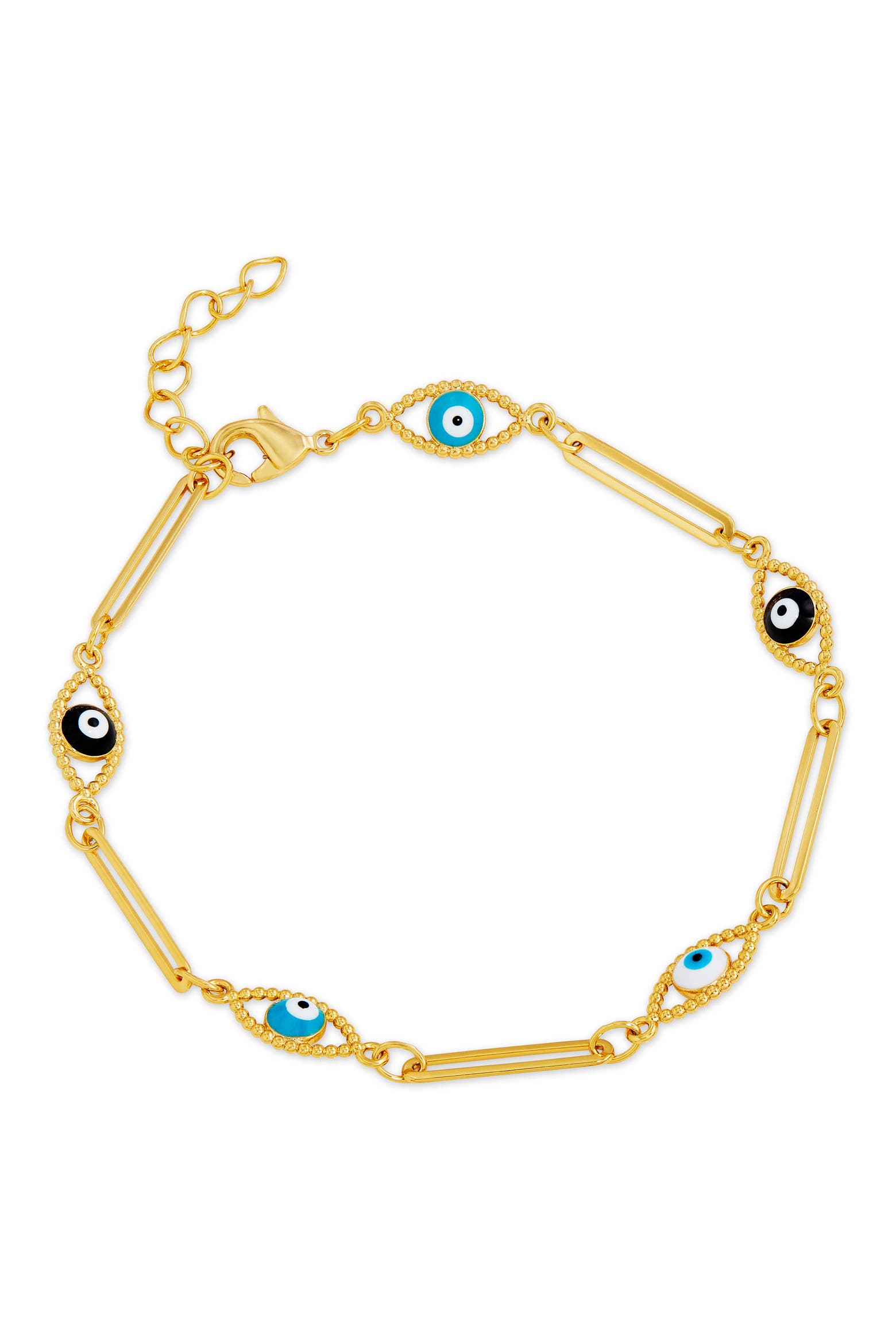 Tech Savvy Color SAVVY CIE JEWELS Evil Eye Bar Chain Bracelet (Women) | Nordstromrack