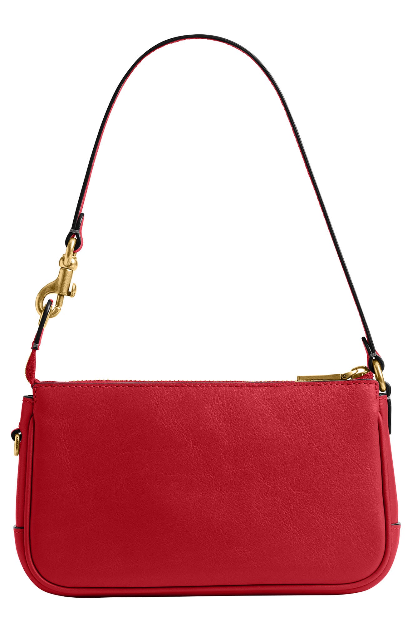 Plaza 18 Natural Grain Leather Shoulder Bag, Alternate, color, SCARLET