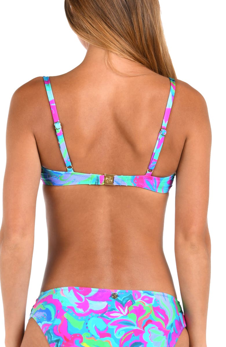 Sunshine 79 Swirltopia Sweetheart Bikini Top, Alternate, color, Aqua Multi