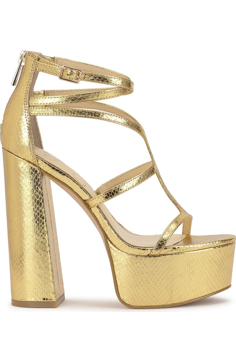 Jessica Simpson Aamina Platform Sandal, Alternate, color, Gold