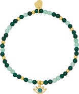 Estella Bartlett Beaded Evil Eye Stretch Bracelet