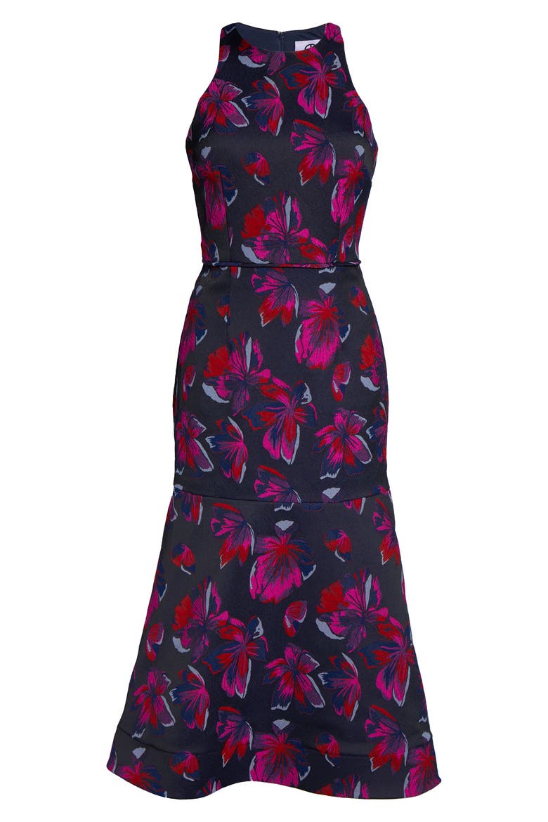 Halter Dress, Alternate, color, NAVY FUSCHIA