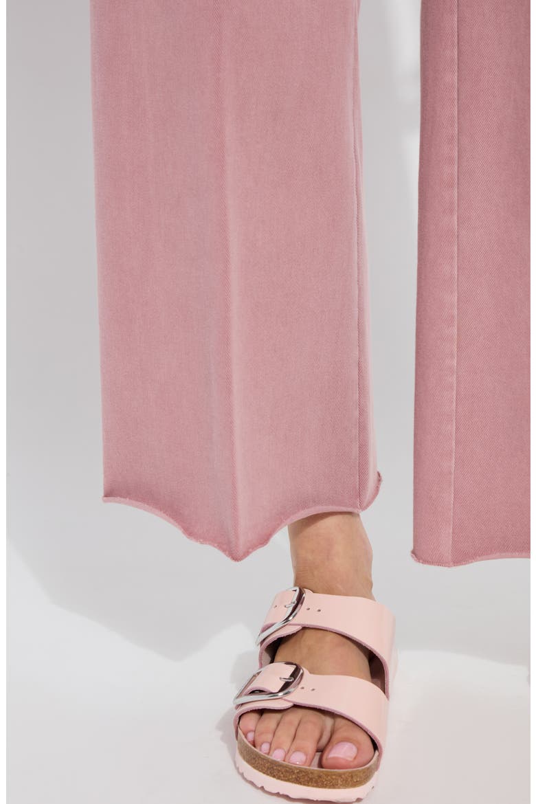 'Lyssentials Erin High Waist Ankle Wide Leg Denim Jeans, Alternate, color, MAUVE