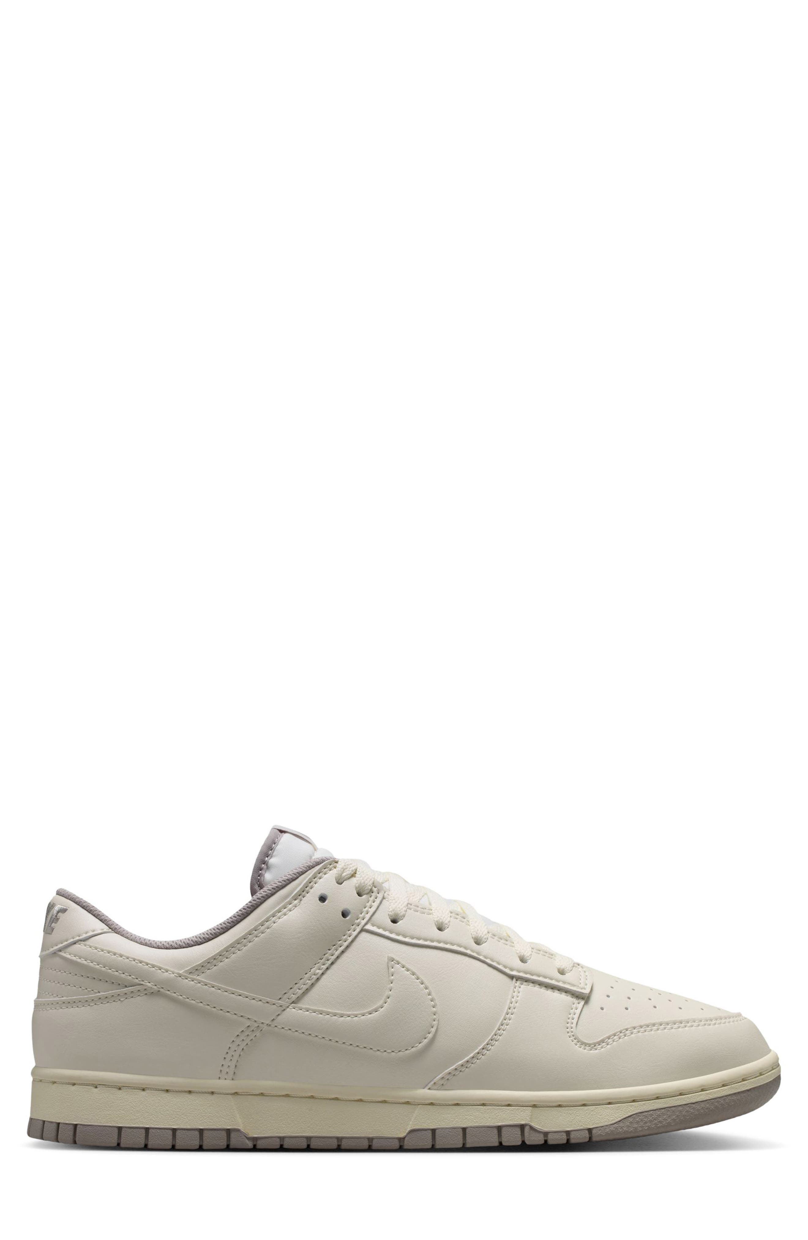 Dunk Low Basketball Sneaker, Alternate, color, SOFT PEARL/ GREY/ SOFT PEARL