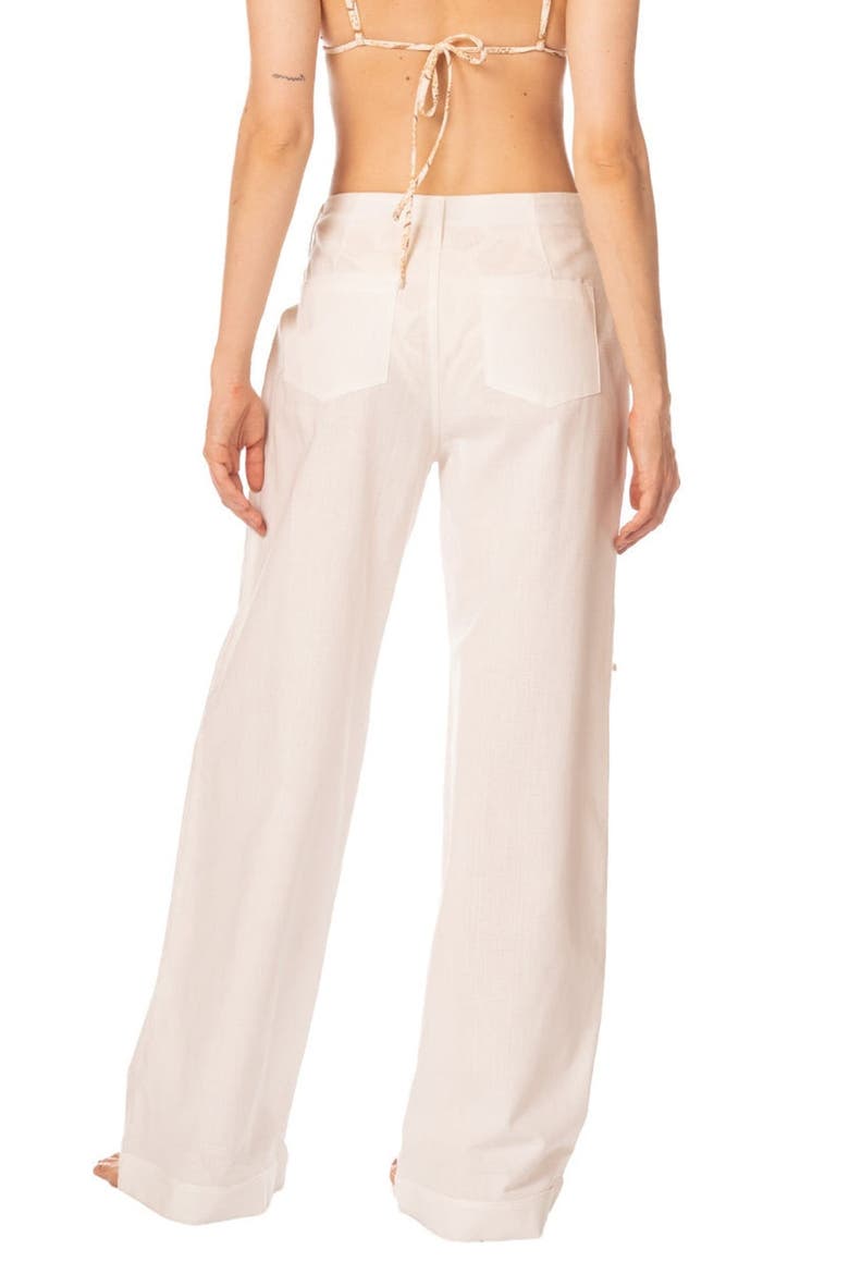 Shell Tides Becca Wide Leg Pants, Alternate, color, Off White