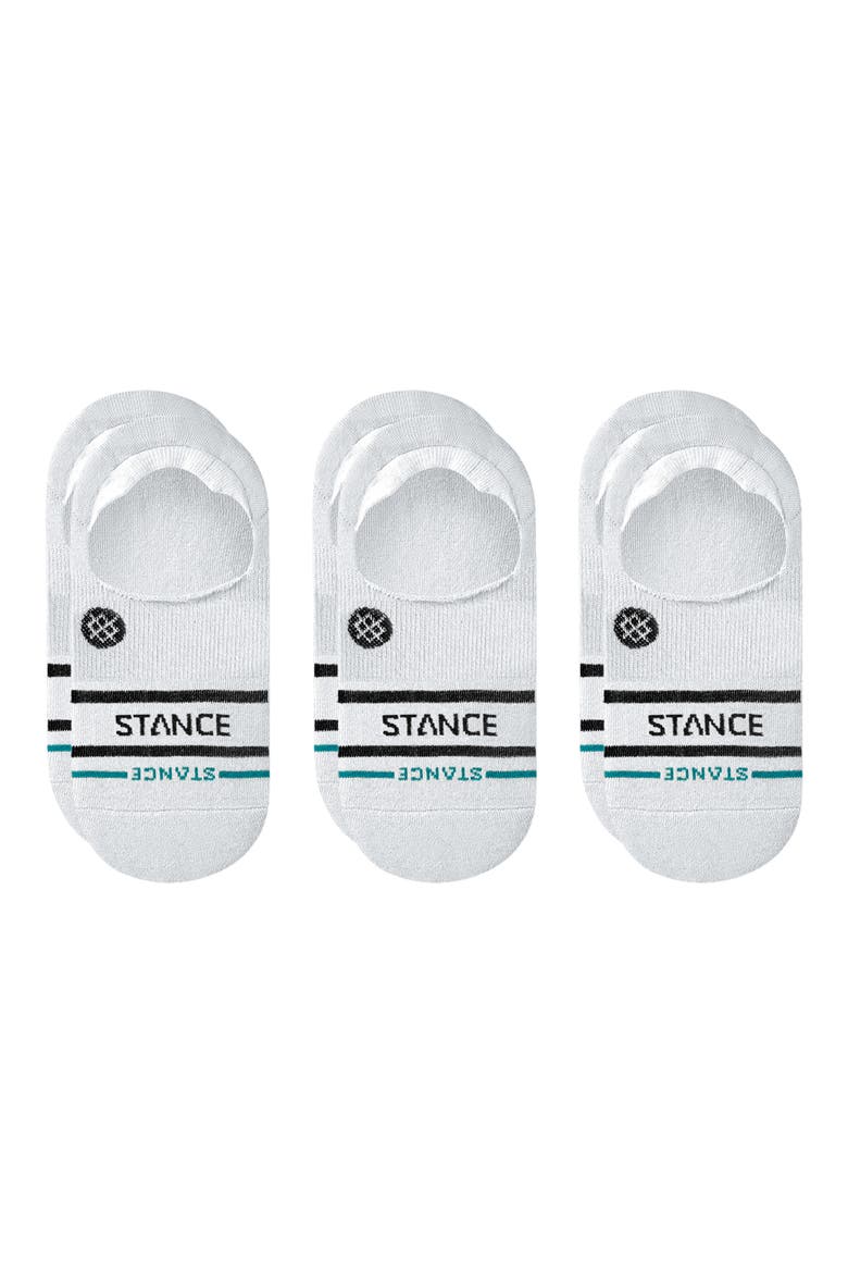 3-Pack Core No Show Socks, Main, color, WHITE
