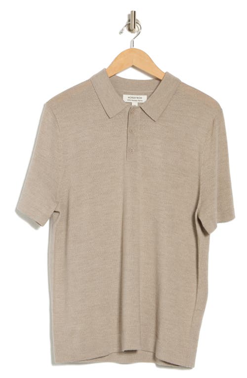 Nordstrom Merino Wool Polo In Gray