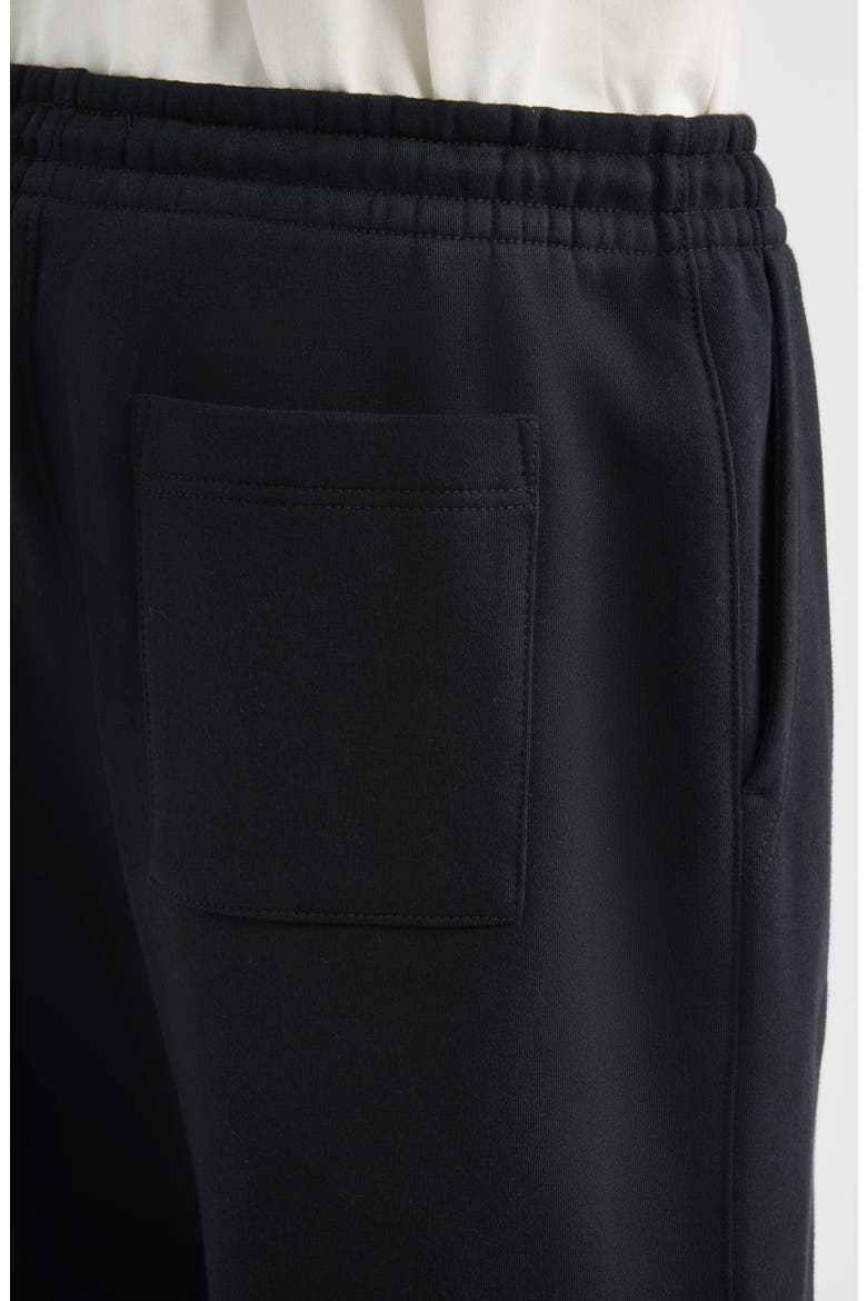 Straight Leg Fleece Sweatpants, Alternate, color, BLACK