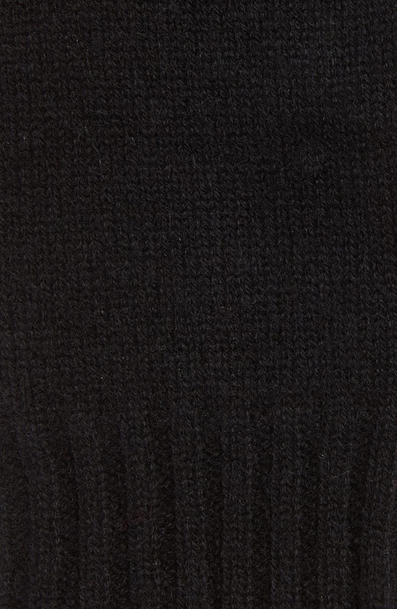 Nordstrom Cashmere Fingerless Gloves, Alternate, color, Black Rock