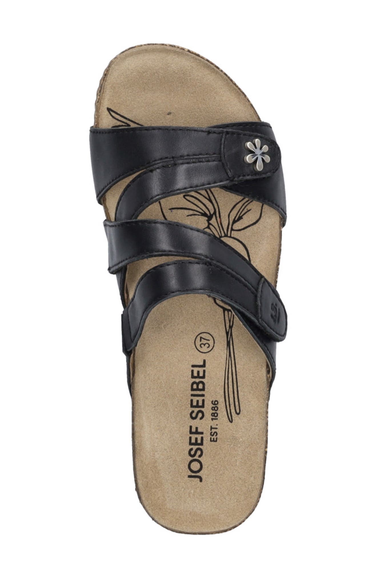 Josef Seibel Tonga Sandal, Alternate, color, Black