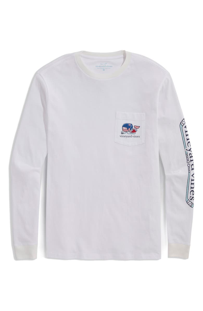 vineyard vines Pond Hockey Long Sleeve Cotton Graphic T-Shirt, Main, color, 