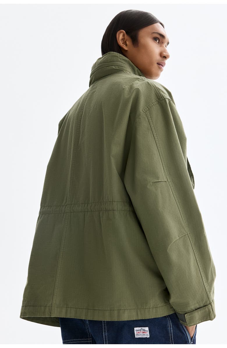 H&M Cargo Jacket, Alternate, color, Khaki Green