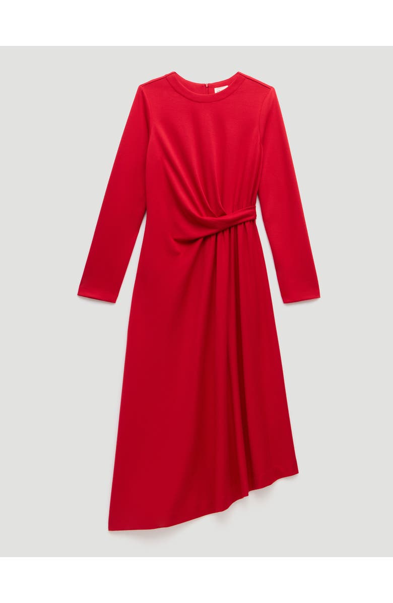Hush Asymmetric Hem Jersey Dress, Alternate, color, Scarlet Red