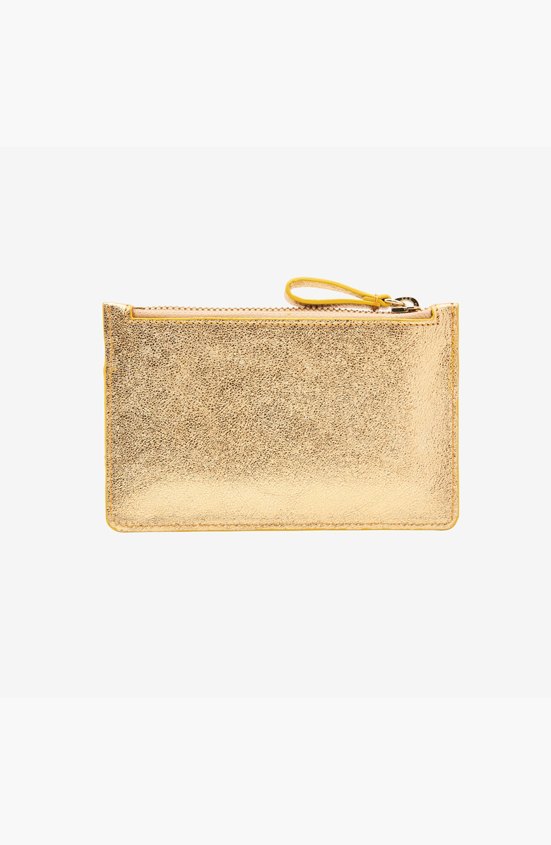 Tusk Orissa Top Zip Card Case, Alternate, color, Gold