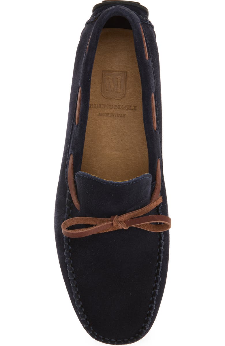 Bruno Magli Viaggio Driving Loafer, Alternate, color, Navy Suede