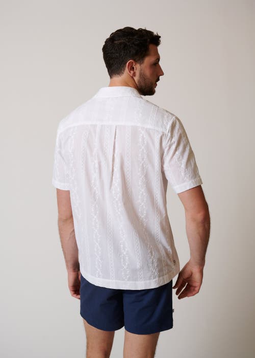 Leisure Lab Oaxaca Button Up In Blanco