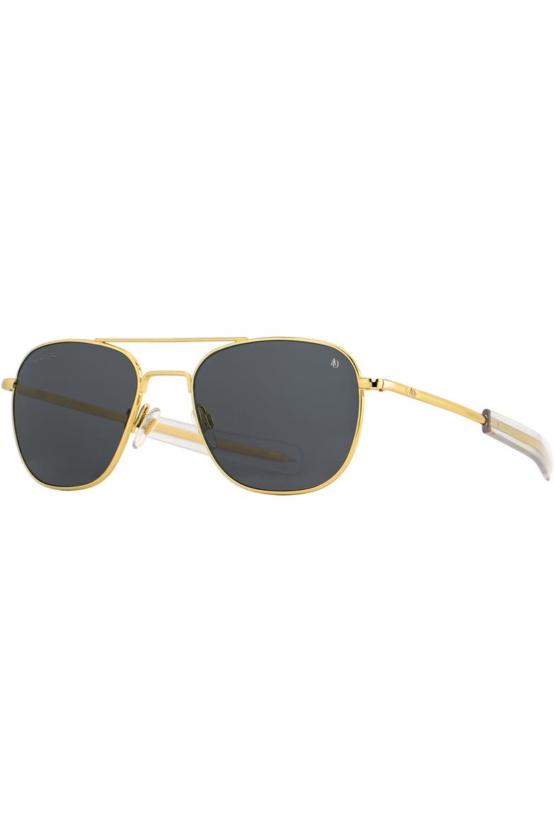 Original Pilot 52mm Aviator Nylon Polarized, Main, color, Gold - GYN-P