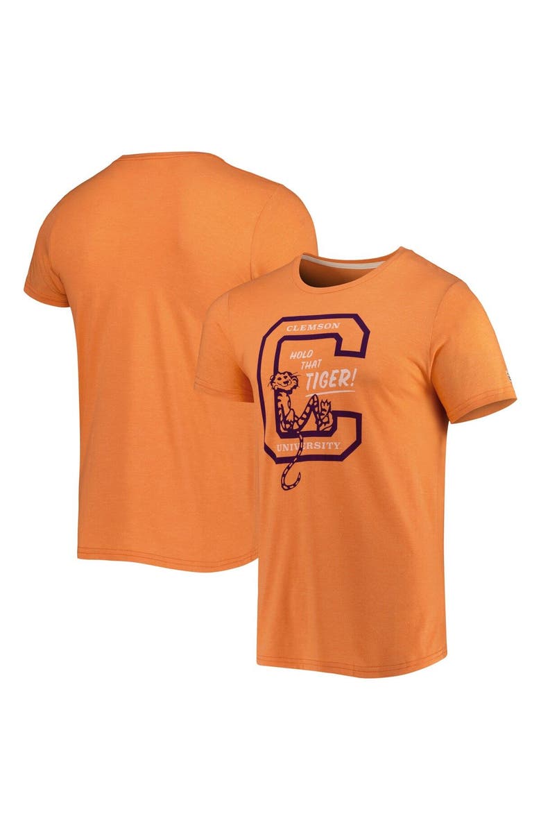 HOMEFIELD Men's Homefield Heathered Orange Clemson Tigers Hold That Vintage T-Shirt, Main, color, 