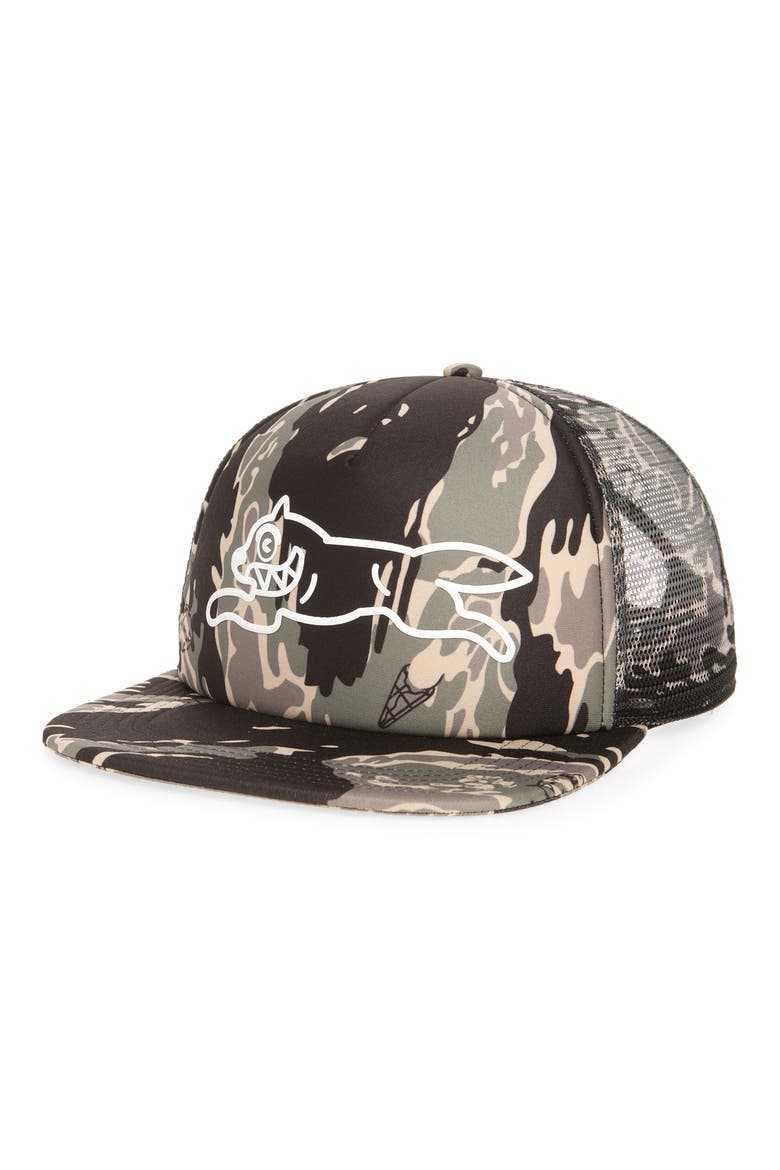Nack Cotton Twill Trucker Hat, Main, color, CAMO