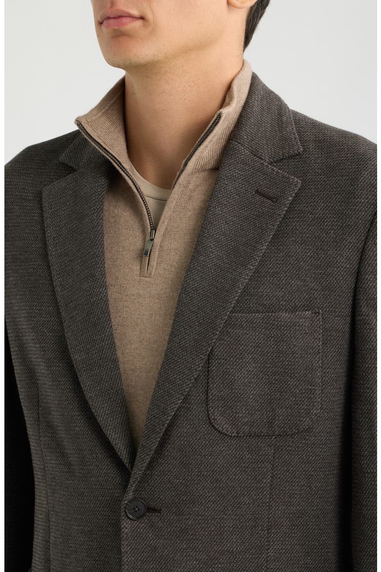Henrik Knit Sport Coat, Alternate, color, BROWN SEDEA
