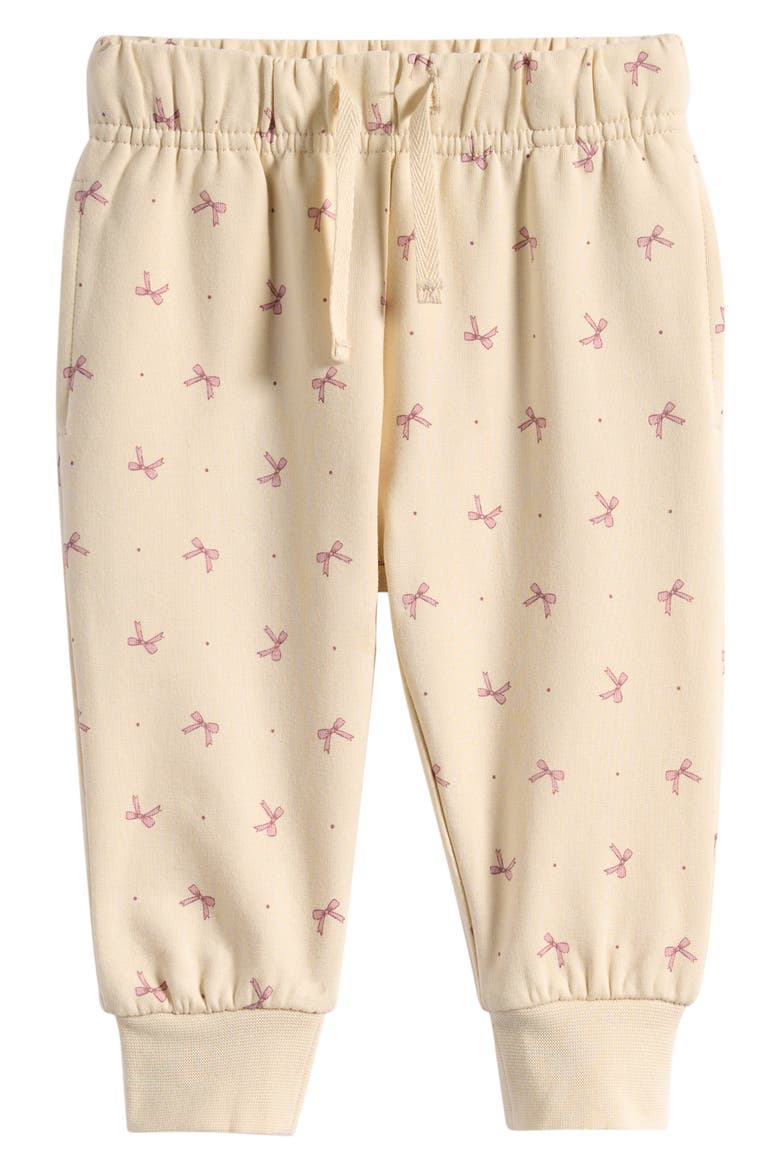 Relaxed Stretch Organic Cotton Fleece Joggers, Main, color, BOWS