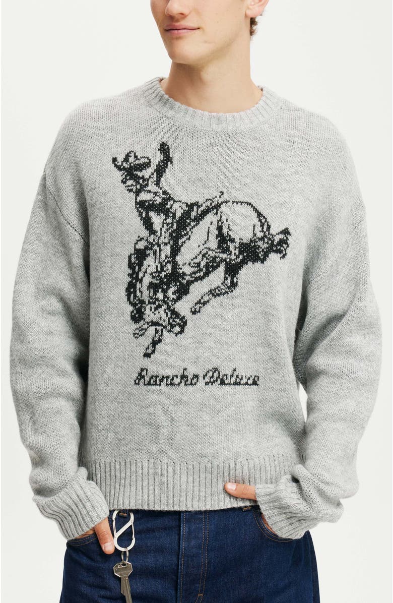 Cotton On Western Crew Knit, Main, color, 