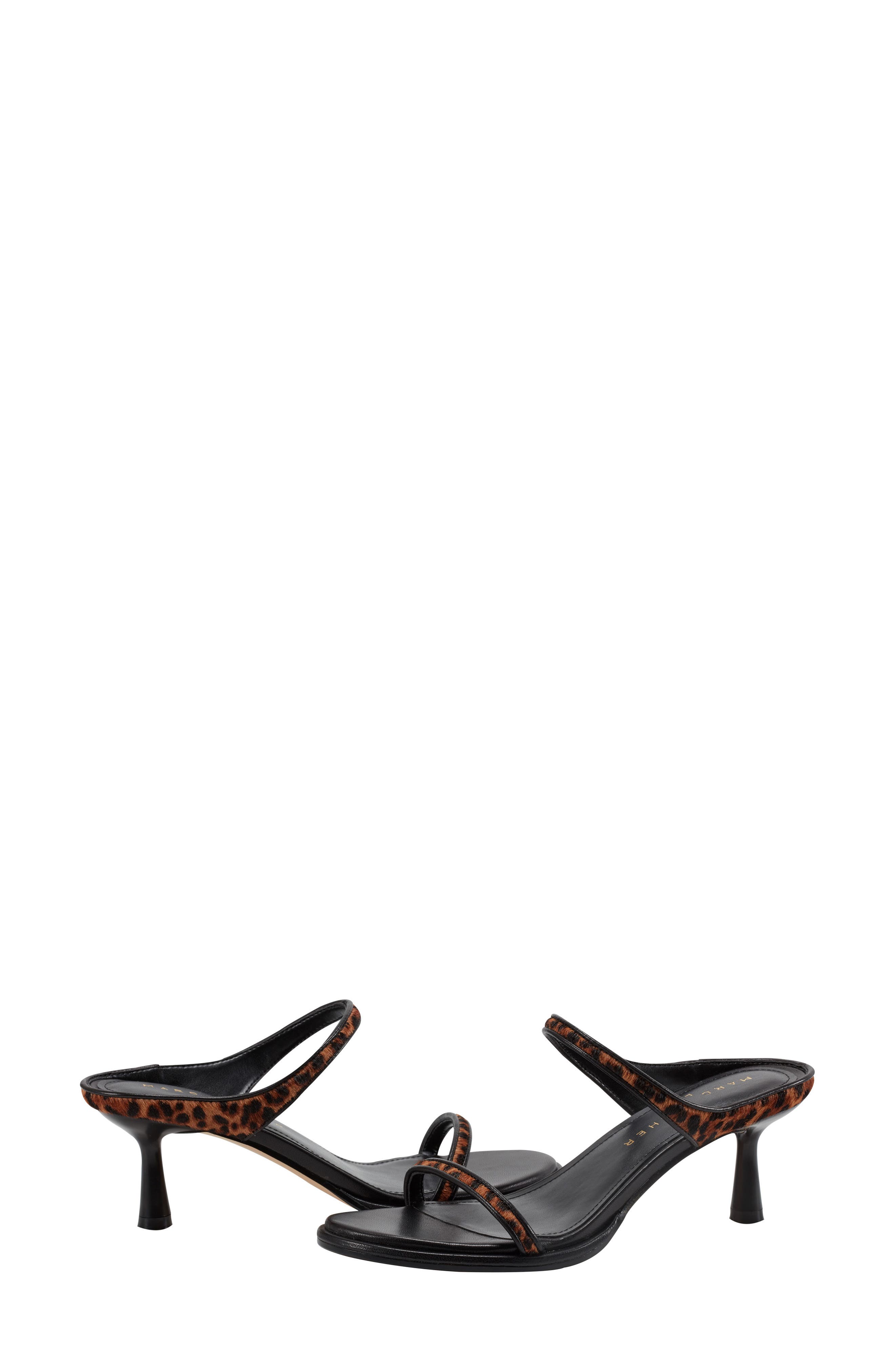 Alondely Genuine Calf Hair Kitten Heel Slide Sandal, Alternate, color, MEDIUM BROWN