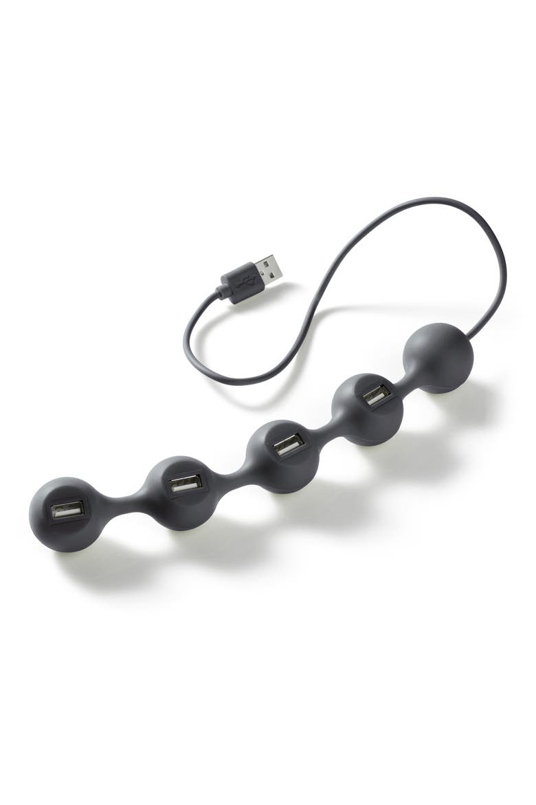 Peashub USB 4-Port Hub, Main, color, DARK GREY
