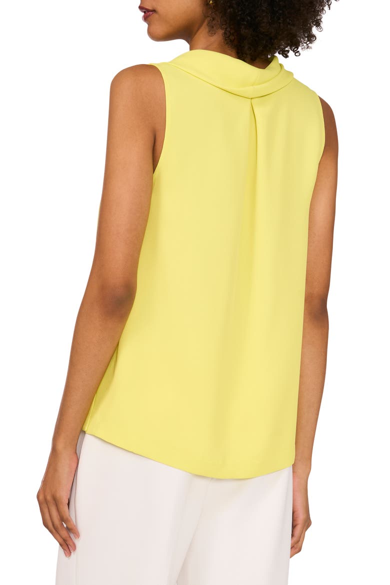 Cowl Neck Sleeveless Blouse, Alternate, color, LIMONCELLO