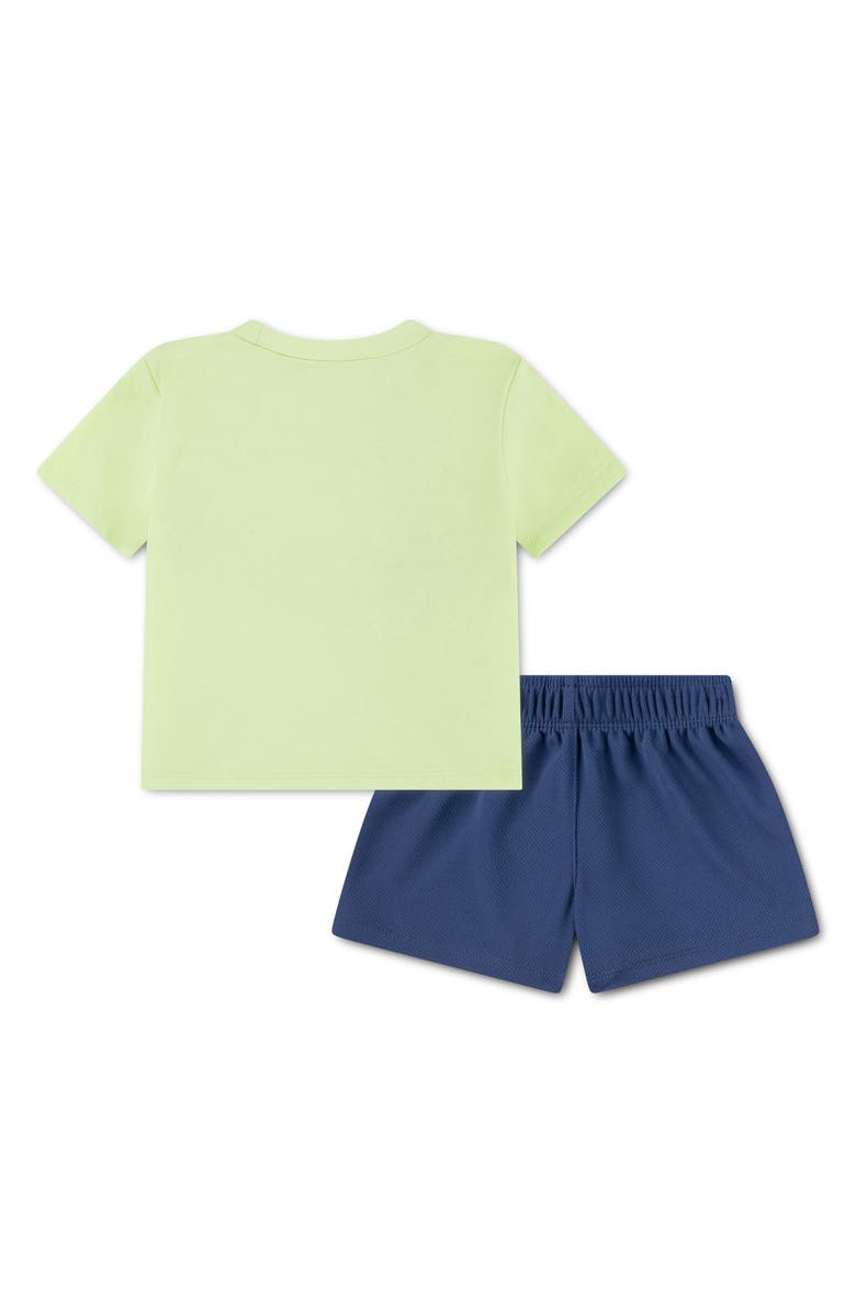 Nike Logo Graphic Print T-Shirt & Shorts Set, Alternate, color, Mystic Navy