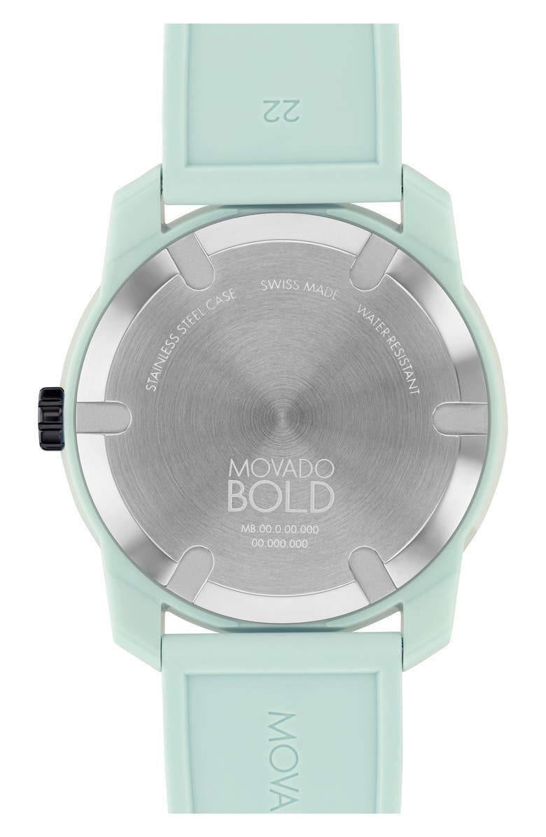Movado Bold TR90 Silicone Strap Watch, 42mm, Alternate, color,