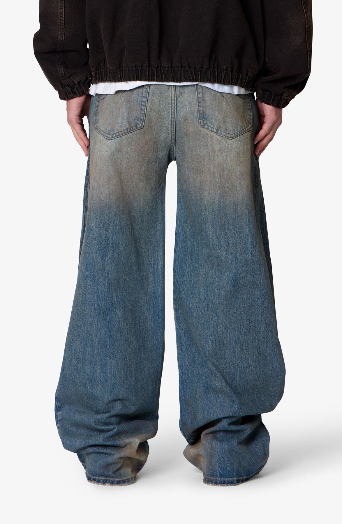 Embroidered Ultra Wide Leg Jeans - image 2