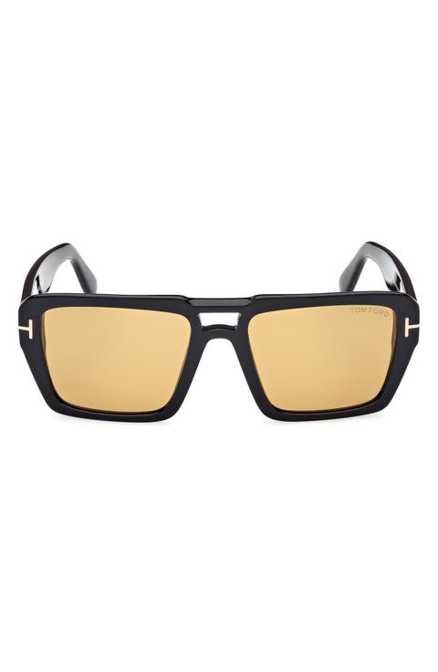 Redford 56mm Navigator Sunglasses