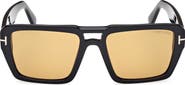 TOM FORD Redford 56mm Navigator Sunglasses
