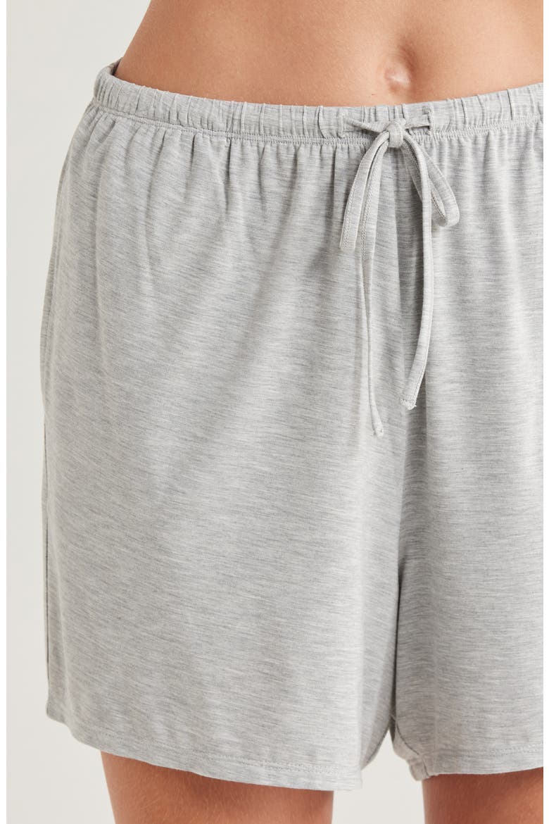 Cool Touch Short Pajamas, Alternate, color, GREY HEATHER